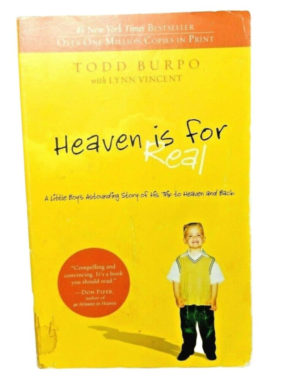 Heaven Is For Real By Todd Burpo With Lynn Vincent Paperback Christian Bestselle